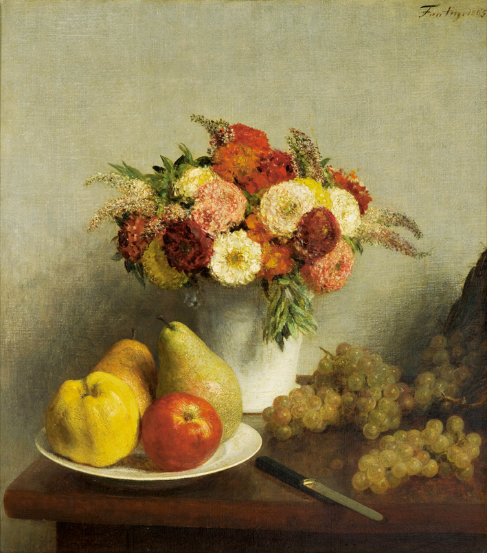  方丹·拉图尔 Fantin-Latour 静物 (7)